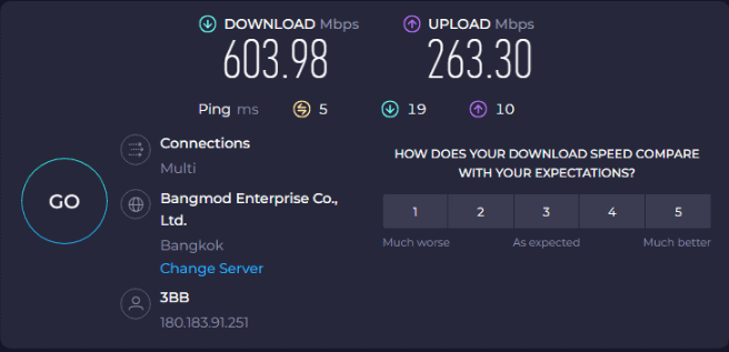 ผลทดสอบความเร็วของ BullVPN ของเซิฟเวอร์จากไทย VPN ตัวไหนน่าใช้บ้าง ไปประเทศจีน ใช่ต้องใช้ VPN หรือไม่ BullVPN