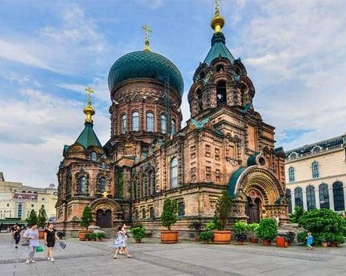 Harbin Saint-Sophia-Church เมืองฮาร์บิน เรียนต่อประเทศจีน เรียนภาษาจีน แคมป์ภาษา เที่ยวฮาร์บิน เที่ยวเซี่ยงไฮ้ เที่ยวประเทศจีน กับ A Plus เอพลัส